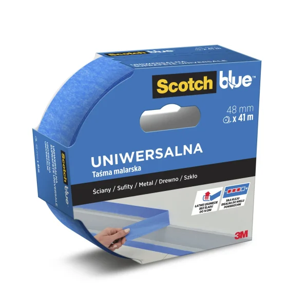 ScotchBlue™ Multi-Surface Masking Tape, 48 mm x 41 m, 1 Roll/Pack, 100% PEFC, SGSCH-PEFC-COC-110078 - POL/RO/SL/CZ group