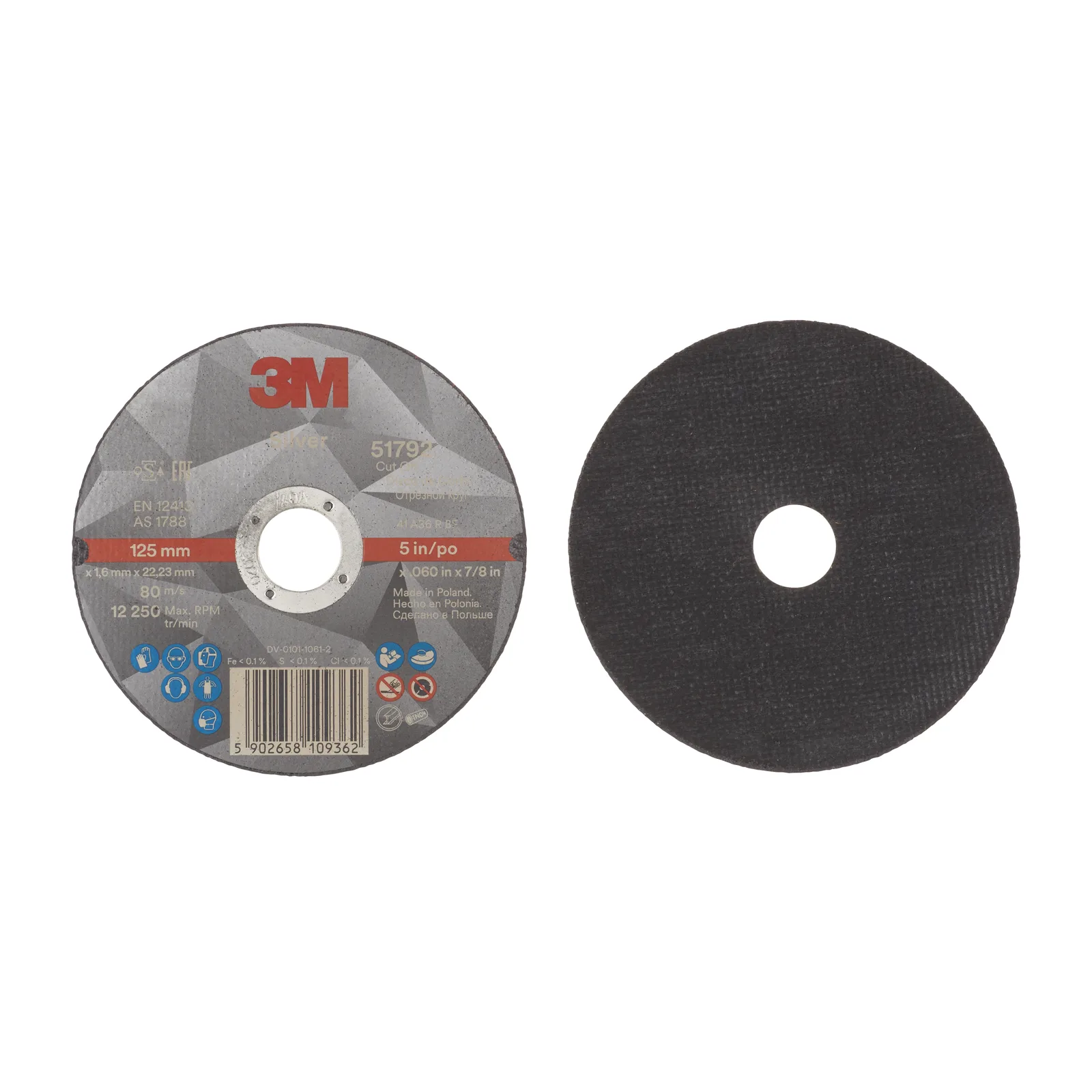 3M™ Silver Cut-Off Wheel – Disc de debitare metal - imagine 4