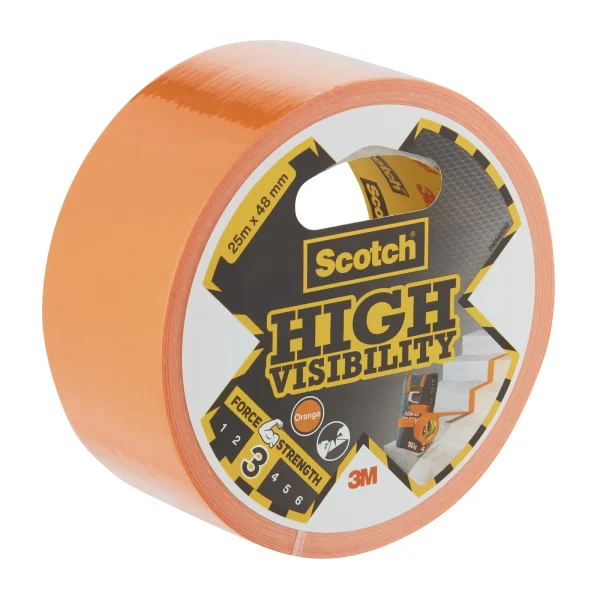 Scotch® Duct High Visibility, Orange, 25 m x 48 mm, 1 Roll/Pack