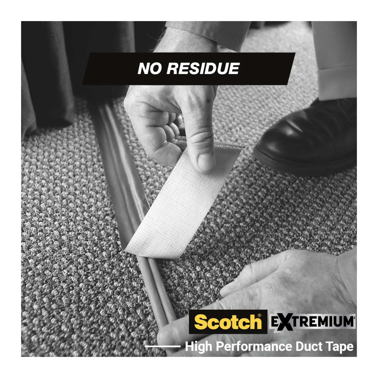Scotch® Extremium NO RESIDUE High performance Duct Tape, 18.2 m x 48 mm, 1 Roll/Pack - imagine 6