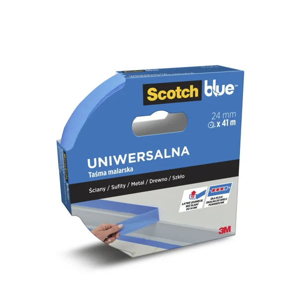 ScotchBlue™ Multi-Surface Masking Tape, 24 mm x 41 m, 1 Roll/Pack, 100% PEFC, SGSCH-PEFC-COC-110078 - POL/RO/SL/CZ group