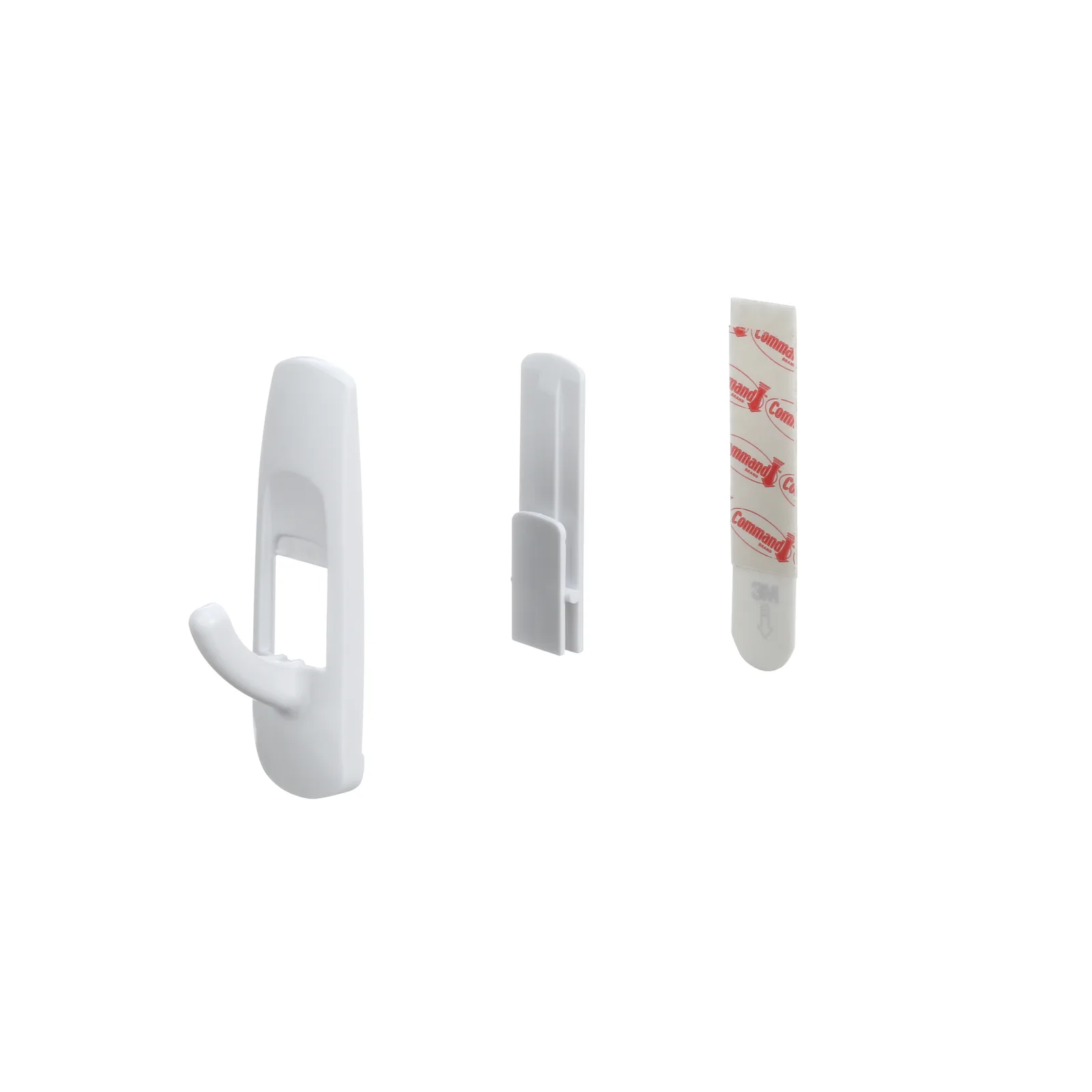 Command™ Medium Utility Hook 17001-2-CEE, White, 2 Hooks+4 Strips/Pack - imagine 3