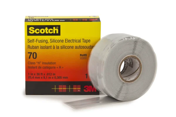 Scotch® Self-Fusing Silicone Rubber Electrical Tape 70